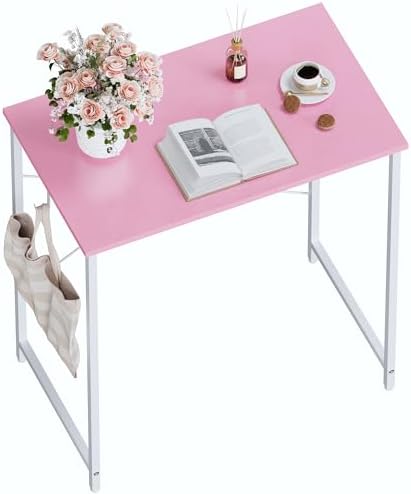 Pamray 23 Inch Computer Desk for Small Spaces, Home Office Work Desk with Headphone Hook, Small Office Desk Study Writing Table