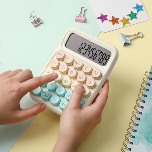 Mr. Pen- Mechanical Switch Calculator, 12 Digit Large LCD Display