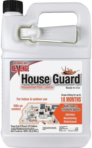 REVENGE House Guard Household Pest Control, 128 oz Ready-to-Use Spray, Long Lasting Protection for Indoors and Outdoors