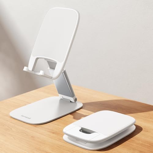 Lamicall Ultra-Thin Cell Phone Stand, Foldable Cellphone Holder for Desk