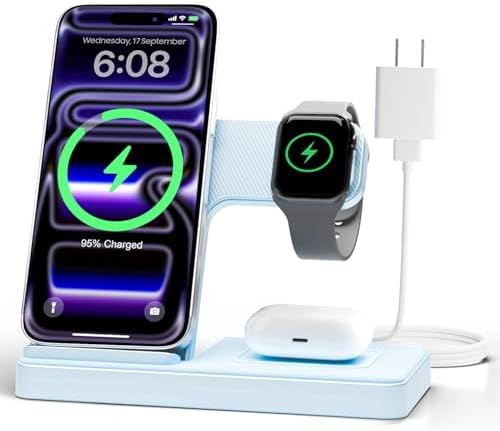 GETPALS Wireless Charger iPhone Charging Station for Apple Multiple Devices