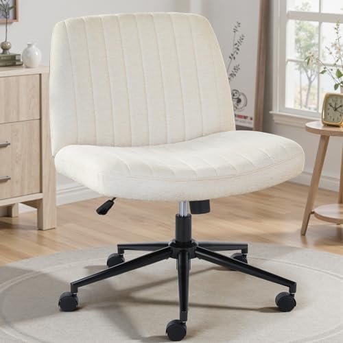 OLIXIS Criss Cross Office Chair, Vanity Chair, Home Office Desk