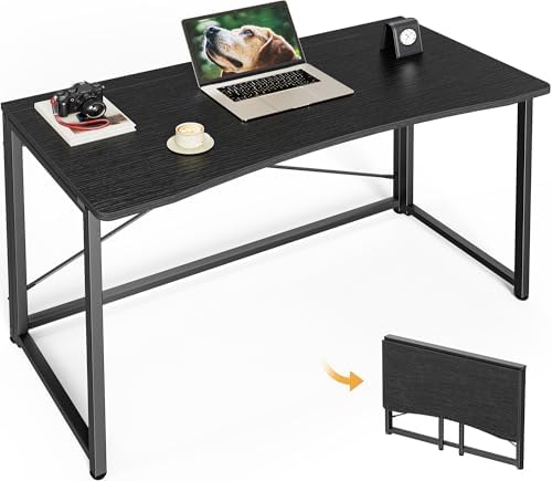 Huuger Folding Desk for Small Spaces, 39.4 Inch Foldable Computer Table