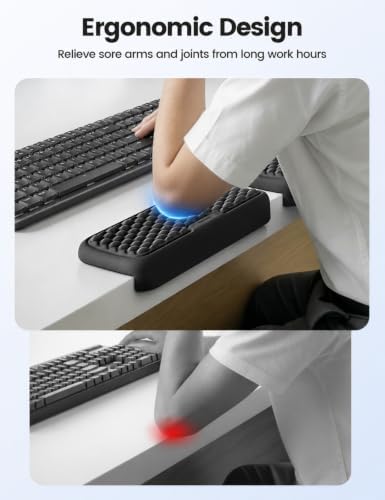 Vaydeer 2Pcs Elbow Rest Pad, L-Shaped Wrist Rest, Desk Edge Cushion