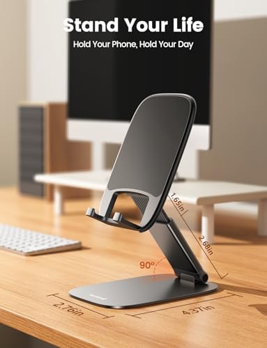 Lamicall Ultra-Thin Foldable Cell Phone Stand for Desk