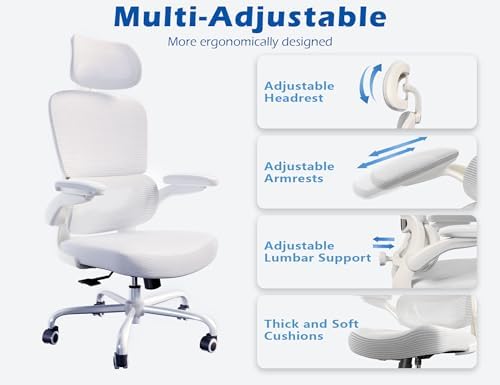 TRALT Ergonomic Office Chair Desk Chair with Adjustable Lumbar Support