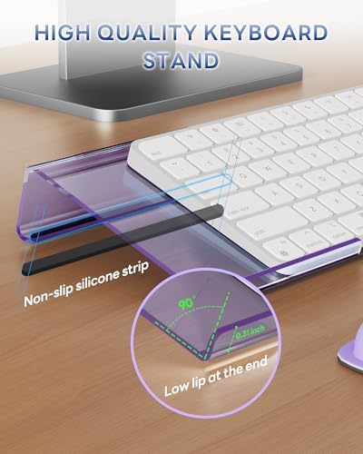 Laborio Computer Keyboard Wrist Rest, Keyboard Riser Stand for Desktop