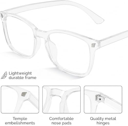 livho High Tech Blue Light Glasses - Advanced Blue Light Blocking Computer Glasses - Screen Fatigue & UV Protection