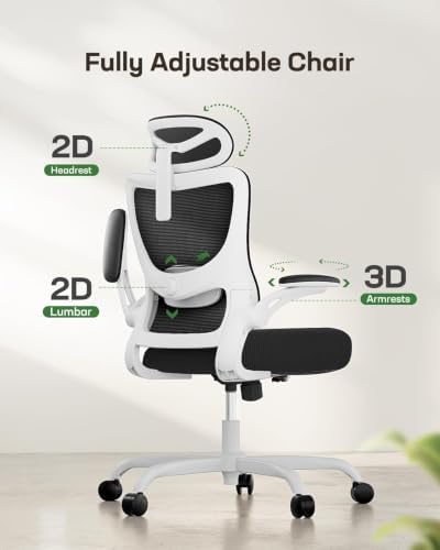 Marsail Ergonomic Office Chair with 3D Armrests, Pack of 3