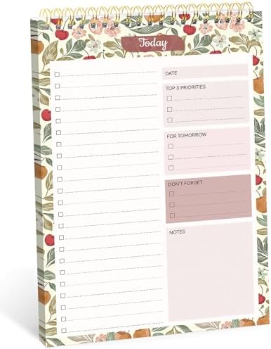Taja To Do List Notepad, Undated Daily Planner for Work and Goal Setting