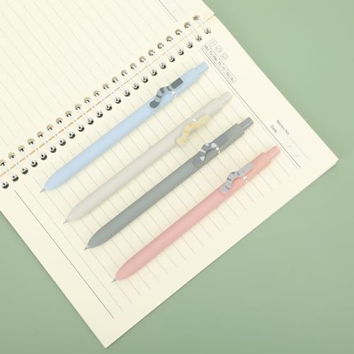 Ddaowanx Cute Cat Pens Set,8 Pcs 0.5mm Quick Dry Black Ink Gel Pens