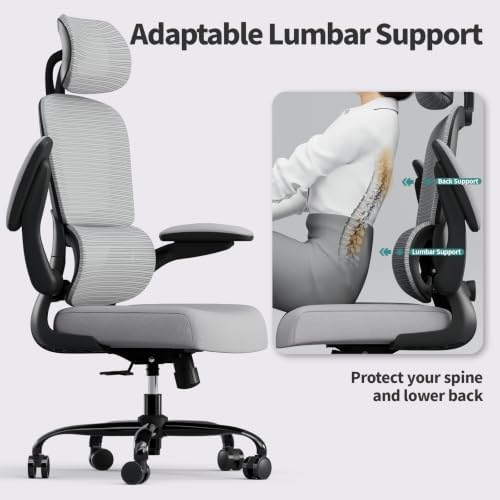 TRALT Office Chair Ergonomic Desk Chair - Gaming Chair with Lumbar Support