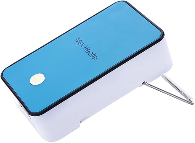 Safety Energy-saving Heater Mini Portable Room Office Desktop Electric Fan Heater Air Warmer Blue