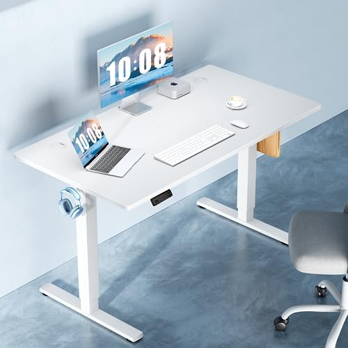 DUMOS 40 Inch Electric Standing Desk, Memory Adjustable Home Office Desk