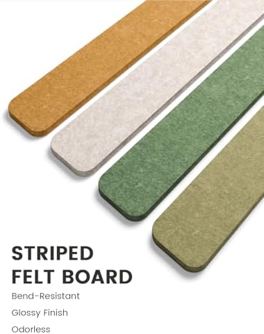 Fluxynara 13" x 2" Felt Wall Panels, Olive Grove
