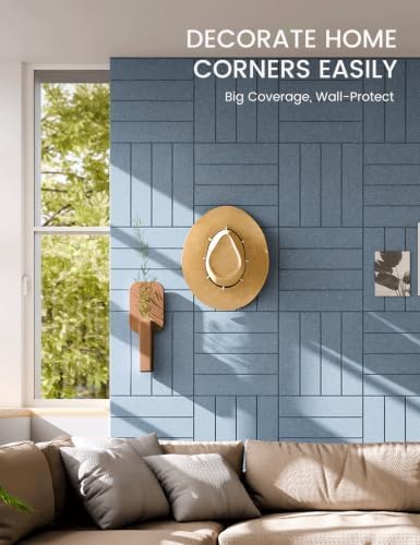 Fluxynara Felt Bulletin Board & Cork Board Alternative, Dusty Blue