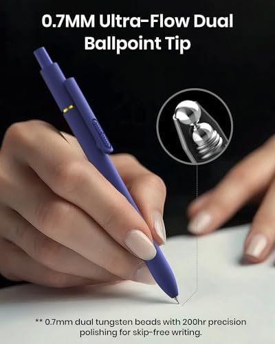 Hiacry 16 Pack Gel Pens, Quick-Dry Long Lasting Black Ink-0.7mm Fine Point