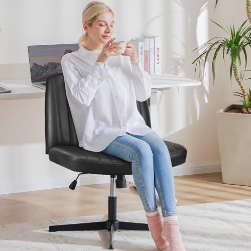 OLIXIS Criss Cross Chair, Vanity Chair, Home Office Desk