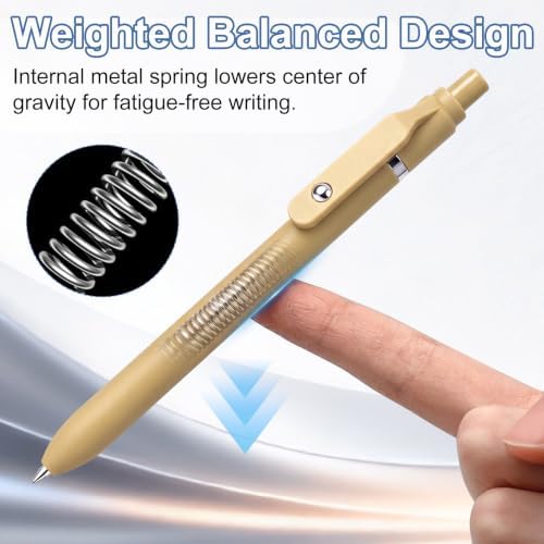 Fenmay 8 Pcs Gel Pens - 0.7mm Fine Point Quick-Dry Black Ink, Smooth Writing Pens for Journaling, Note Taking, Office & School Supplies