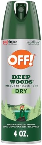 OFF! Deep Woods Insect Repellent Aerosol, Dry, Non-Greasy Formula, Bug Spray with Long Lasting Protection from Mosquitoes, 4 oz
