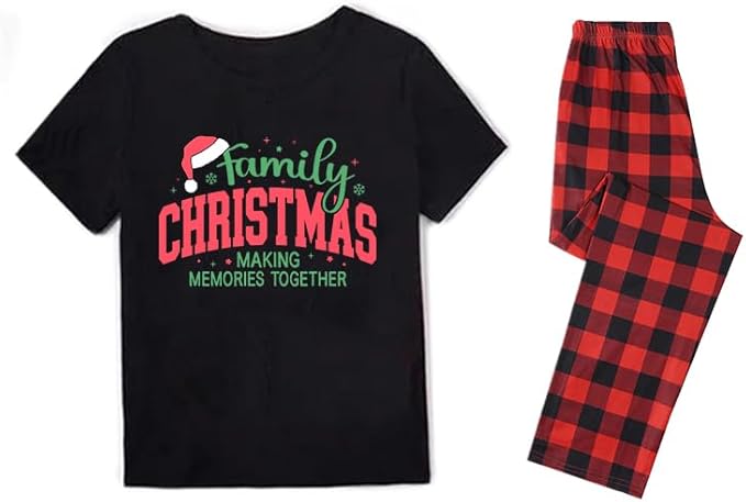Family Christmas Pajamas Matching Sets Holiday Xmas Party Family Sleepwear Set Jammies for Couples