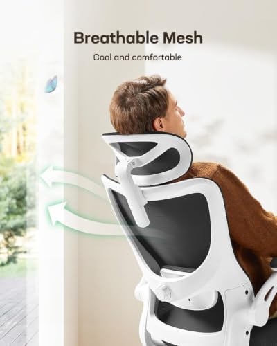 Marsail Ergonomic Office Chair with 3D Armrests, Pack of 4