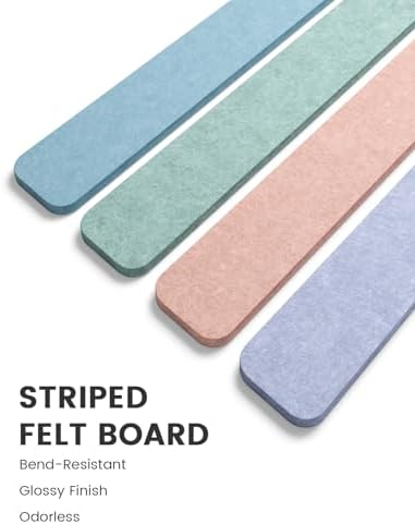 Fluxynara 13" x 2" Felt Wall Panels, Coastal Haze