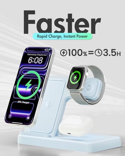 GETPALS Wireless Charger iPhone Charging Station for Apple Multiple Devices