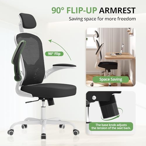 Synorla Office Chair|330LBS Capacity Ergonomic Desk Chair
