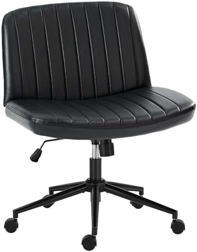 OLIXIS Criss Cross Chair with Wheels, Vanity Chair, Home Office Desk