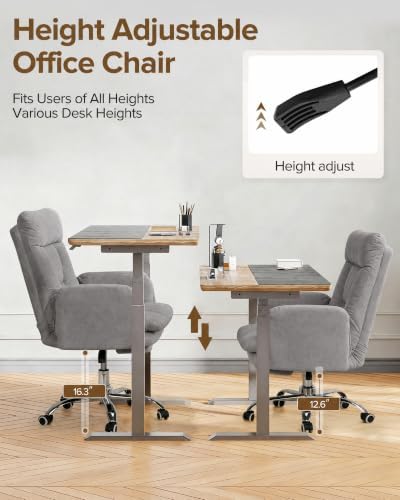 SYESWAY Big and Tall Office Chair with Armrests & Footrest