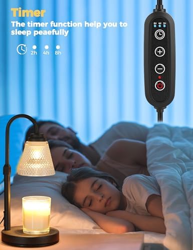 Candle Warmer Lamp with Timer Home Decor Birthday Gifts for Women Mom Her