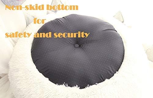 Cat Bed for Indoor Cats,Mini Plush Self Warming Kitten Bed, 20 Inch | Soft Round Fluffy Dog Bed and Cat Nest for Kittens and Small Dogs, Cozy Medium Bed for Indoor and Warm Autumn or Winter Sleep
