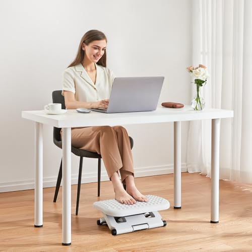 HUANUO Adjustable Foot Rest for Under Desk with 3 Height Position, White