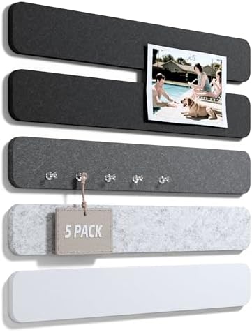 Fluxynara 13" x 2" Felt Wall Panels, Concrete Echo