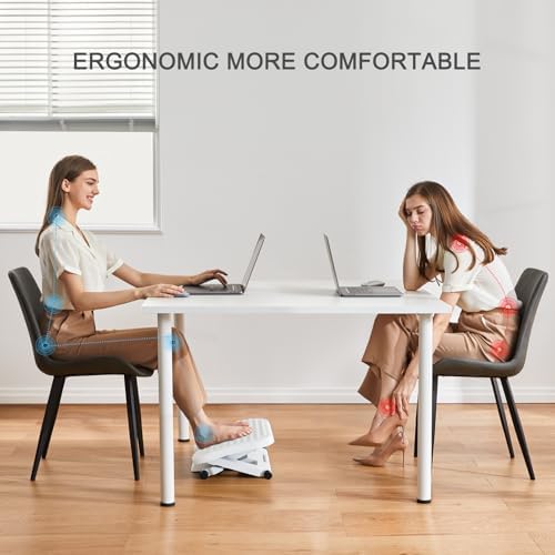 HUANUO Adjustable Foot Rest for Under Desk with 3 Height Position, White