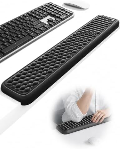 Vaydeer Ergonomic Full-Length L-Shaped Elbow Rest Pad, Desk Edge Pad, Black