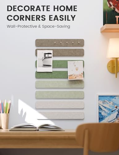 Fluxynara 13" x 2" Felt Wall Panels, Moss Haven