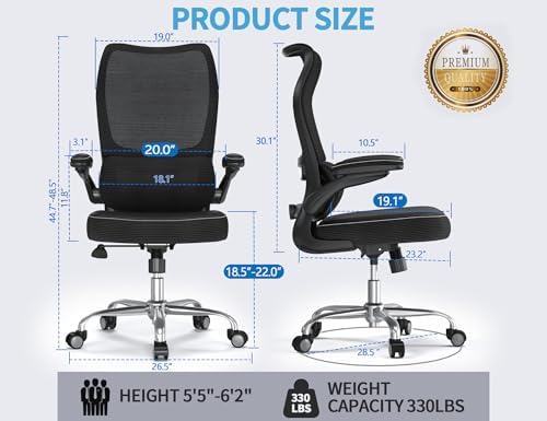 TRALT Office Chair Ergonomic Desk Chair - Gaming Chair with Lumbar Support
