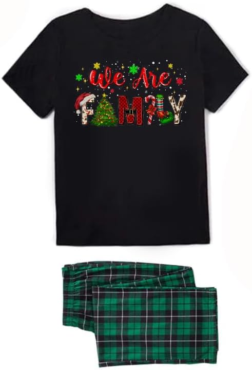 Family Christmas Pajamas Matching Sets Holiday Xmas Party Family Sleepwear Set Jammies for Couples