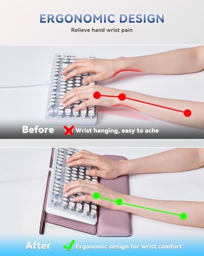 Laborio Computer Keyboard Wrist Rest, Keyboard Riser Stand for Desktop