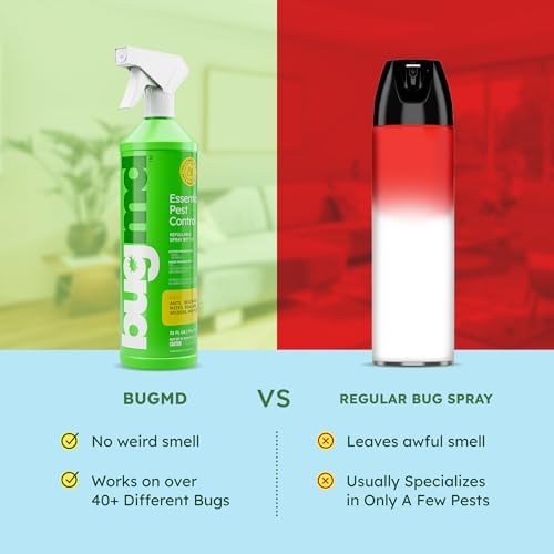 BugMD Bed Bug Spray, Roach and Ant Killer - Pet Safe (64 oz Kit)
