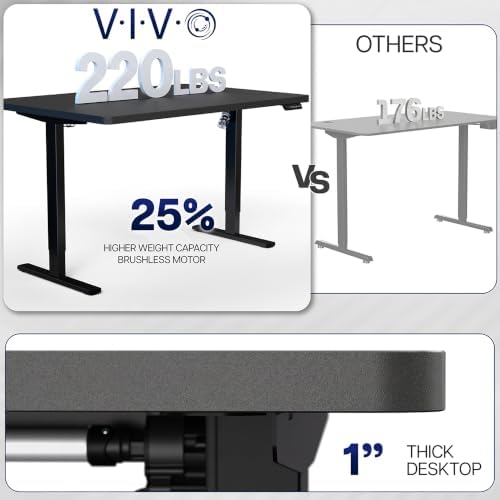 VIVO Reclaimed Wood 48 x 30 in Standing Desk, DESK-KIT-1B5P