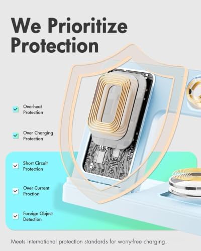 GETPALS Wireless Charger iPhone Charging Station for Apple Multiple Devices