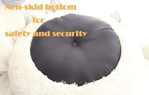 Cat Bed for Indoor Cats,Mini Plush Self Warming Kitten Bed, 20 Inch | Soft Round Fluffy Dog Bed and Cat Nest for Kittens and Small Dogs, Cozy Medium Bed for Indoor and Warm Autumn or Winter Sleep