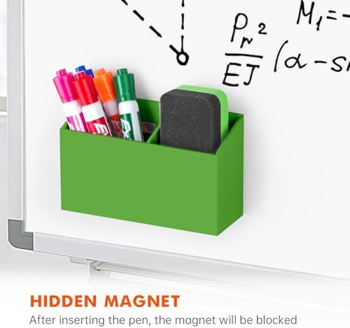 BEYGORM Magnetic Dry Erase Marker Holder for Whiteboard & Refrigerator
