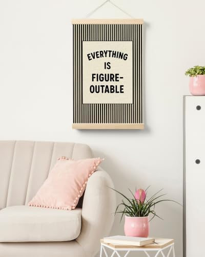 FGFK Positive Affirmations Wall Art Poster Hanger Frame 16x24 Inch