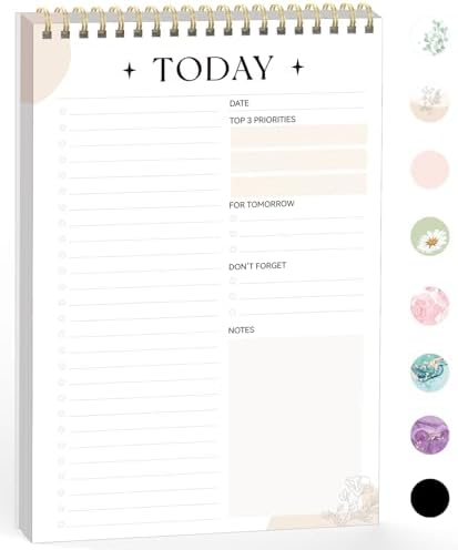 Forvencer To Do List Notepad with 52 Sheets (6.5 x9.8),To Do List Notebook