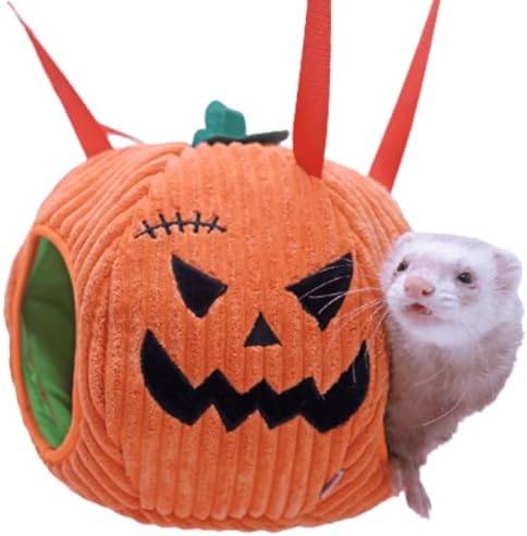 Ferret Cage Accessories Hamster Hammock Guinea Pig Hideout Halloween Style Soft Washable Small Animal Bed Swing Rat Hammock for Mini Small Animal Ferrets Rats Chinchilla Sugar Gliders