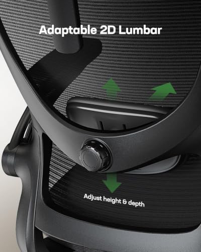 Marsail Ergonomic Office Chair with 3D Armrests, Pack of 4